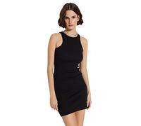 Trendyol Woman Mini Bodycon Slim Fit Knit Dress Vestito, Black, S Donna
