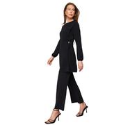 Trendyol Woman Plain Woven Two-Piece Set Abito Coordinato, Black, 44 (Pacco da 2) Donna