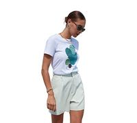 Trendyol Woman Regular Standard Crew Neck Knit T-Shirt Camicia, White, M Donna