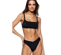 Trendyol Women Bralette Knit Bikini Top, Nuoto Donna, Black,