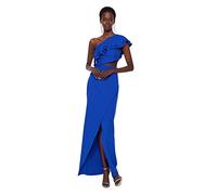 Trendyol Women Double-Breasted Fitted Woven Evening Dress Abito da Sera in Tessuto Aderente Doppiopetto da Donna, Sax, 68