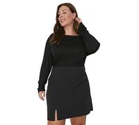 Trendyol Women Mini Pencil Woven Plus Size Skirt Gonna Bambina, Black, 52 Donna