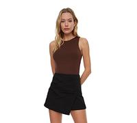 Trendyol Women's Knitted Body with Dark Brown Studs - Maglietta da Donna, Taglia S
