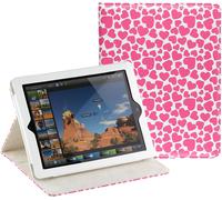 Trendz IPAD 4/3/2 Folio Cover Supporto con Automatico Su / Off Calamita Rosa