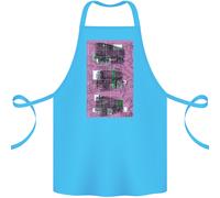 Treni Trainspotting Binario Carrozze Cotone Grembiule 100% Biologico