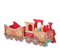 Trenini, set regalo di Babbo Natale, consegna di allegria festiva, design stravagante di pan di zenzero, regalo e porta caramelle, centrotavola per feste, per contenere regali caramelle