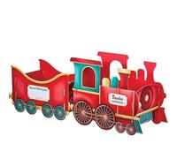 Trenini, set regalo di Babbo Natale, consegna di allegria festiva, design stravagante di pan di zenzero, regalo e porta caramelle, centrotavola per feste, per contenere regali caramelle