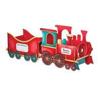 Trenino Babbo Natale, 3D Trenino Scatola Porta Regali Stampata Natale, Porta Regali Creativo Treninos Babbo Natales per Famiglia, Scatola Portas Caramelle Treninos Natales, per Decorazioni Natalizie