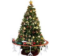 Trenino di Babbo Natale su ponte Intorno all’Albero di Natale pista cm 314 suoni
