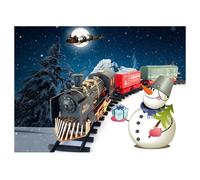 TRENINO ELETTRICO CON LUCI E SUONI SOTTO ALBERO DI NATALE DIAMETRO Ø 78CM 90127