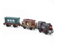 Trenino Elettrico per Bambini, Locomotiva ad Azione a Batteria, Trenino Giocattolo Regali Bambini, Collegamento Magnetico Locomotiva per Bambini Ragazzo Ragazza