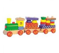 Trenino Fantasia Luci e Suoni - Gioco Educativo in Legno 43 cm