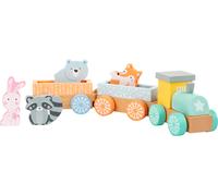 Small Foot 11470 Train Summer Forest, a Classic Wooden Toy with Cute Animal Figu