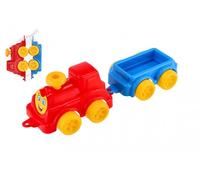 Trenino in plastica con vagone staccabile 41 cm