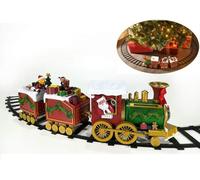 Trenino Pista lunga 430 cm TRENO con Luci e Suoni per sotto l'albero di natale G