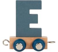 small foot Lettera Polare E, Trenino in Legno combinabile a Piacere, da Decorare e Regalare, 12575, Multicolore