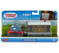 TRENINO THOMAS TOBY Modello Locomotiva MOTORIZZATO Rimorchio 20cm HTN30