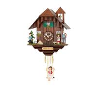 Trenkle Kuckulino - Orologio da polso in miniatura della Foresta Nera con movimento al quarzo e canto del cuculo TU 2049 SQ