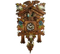 Trenkle Kuckulino Orologio dalla Foresta Nera in miniatura casa svizzera al quarzo con chiamo del cuculo, ballerini che si girano