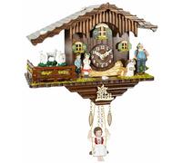 Trenkle Kuckulino Orologio dalla Foresta Nera in Miniatura casa Svizzera al Quarzo con chiamo del cuculo, capre Che Si girano TU 2020 SQ