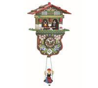 Trenkle Kuckulino Orologio in Miniatura della Foresta Nera Casetta Meteorologica Quarzo con Chiamata del Cucù TU 2026 SQ
