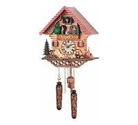 Trenkle Orologio a cucù al quarzo Casa tipo Foresta Nera con musica, ballerini che si girano TU 474 QMT HZZG