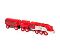 Brio Trenino Aerodinamico 33557 Locomotiva rosso e argento