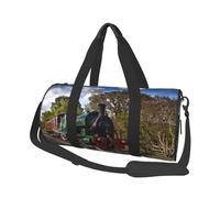 Treno a vapore, Borsone da viaggio di grande capacità Borsa rotonda Borsa da viaggio sportiva Borsa da viaggio Borsa da fitness