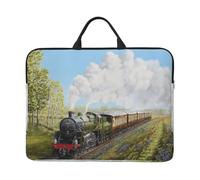 Treno a vapore e ferrovia, Custodia per laptop da 14 pollici, borsa per notebook, custodia per laptop, valigetta con maniglia