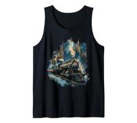 Treno a Vapore Fantasy Castle Magic Vintage Viaggi Canotta