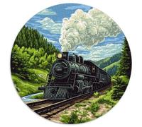 Treno a vapore1000 Pezzi Puzzle Rotondo ScenarioPuzzle Classico Bel Regalo Per Amici Di Famiglia Edugattoivi Per Bambini Difficile1000 pezzi (67.5x67.5cm)
