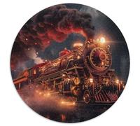 Treno a vapore1000 Pezzi Rotonda Puzzle VehiclePuzzle Classico Bel Regalo Per Amici Di Famiglia Puzzle Edugattoivo, Regali Impossible1000 pezzi (67.5x67.5cm)