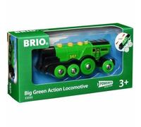 BRIO 33593 Grande Locomotiva a Batterie Verde, BRIO Treni-Vagoni-Veicoli, Età Raccomandata 3+