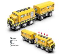 Treno con locomotiva + vagone magnetico compatibile Brio 3 modelli colorata...