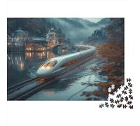 Treno dei sogni Jigsaw Puzzle Impossible 1000Pcs Decorazione Per La Casa. Rilassamento E Intelligence Per Adulti E Ragazzi Da 14 Anni 1000pcs (75x50cm)