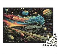 Treno dei sogni Puzzle 1000 Pezzi Adulti In cartone Resistente, Un Set Di Puzzle A Rompicapo Per Brain Training Puzzle, Ideale Per Arredo Parete, Enigma Del Regalo Di Natale 52x38cm/1000pcs