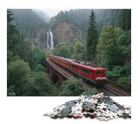 Treno dei sogni Puzzle in Legno 1000 Pezzi Adulto Regalo Per Amore E Amico Decorazione Interna Unica Per Gioco Familiare Gioco Education Stress Relief 1000pcs (75x50cm)