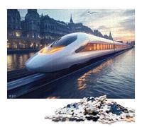 Treno dei sogni Puzzle in Legno 1000 Pezzi Puzzle Adulto Per Gioco Familiare Divertimento Gioco Regalo Per Amore E Amico Decorazione Interna Unica Stress Relief 1000pcs (75x50cm)