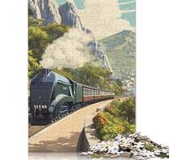Treno dei Sogni Puzzle in Legno Per Adulti 500 Pezzi Regalo Per Amore E Amico Gioco EduGattoion Per Gioco Familiare Decorazione Interna Unica Stress Relief 500pcs (52x38cm)