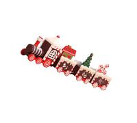 Treno di Natale artigianale in legno ornamento tradizionale decorazione per festival per la casa disposizioni delle finestre del negozio di legno decorazioni per le vacanze