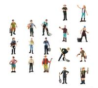 Treno Diorama Persone Pescatore e Contadino Figure per Treno Set Miglioramento Modelli Realistici Verniciato PVC (ZQ372)