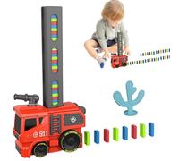 Treno domino automatico,Treno domino per bambini - Gioco di blocchi di domino divertente gioco di blocchi di treno domino - Gioco di domino per bambini unico, giocattoli educativi per bambini per il