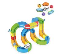 Treno Elettrico Bambini, Pista Magnetica 3D con Blocchi Magici e Treno Motorizzato Anti-Gravità, Gioco di Costruzioni Educativo Regalo per 3 4 5 6 7 8 Anni(83 pcs)