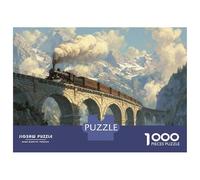 Treno Jigsaw 1000Pcs paesaggio Adulti E Bambini Puzzle Giochi Regalo 52x38cm/1000pcs