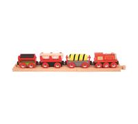 Treno merci Bigjigs Rail rosso