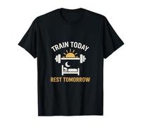 Treno Oggi Riposo Domani Palestra Allenamento Motivazione Citazione Maglietta