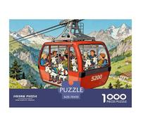 Treno panoramico in montagna Puzzle in Legno Impermeabile Puzzles Da 1000 Pezzi Per Adulti Divertenti Giochi Di Puzzle Impegnativi