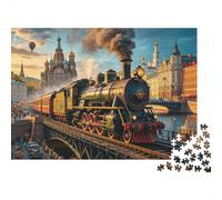 Treno Ponte Città 1000pcs Mini Puzzle per Famiglia Educativa