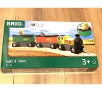 Treno safari BRIO WORLD [3 vagoni] 33722 treno che trasporta giraffe e zebre