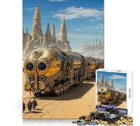 Treno steampunk nel deserto - Puzzle da 1000 pezzi per adolescenti - Gioco intelligente per momenti di condivisione - Immagine da assemblare - Opera d'arte 38x26cm